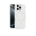 Θήκη σιλικόνης MagSafe για iphone 15 Pro Max - λευκό