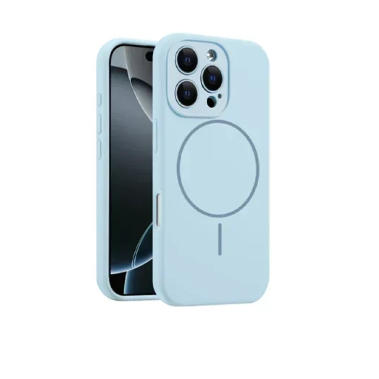 Θήκη σιλικόνης MagSafe για iphone 16 Pro Max - γαλάζιο