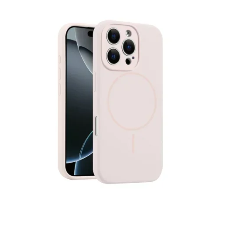 Θήκη σιλικόνης MagSafe για iphone 16 Pro - ροζ