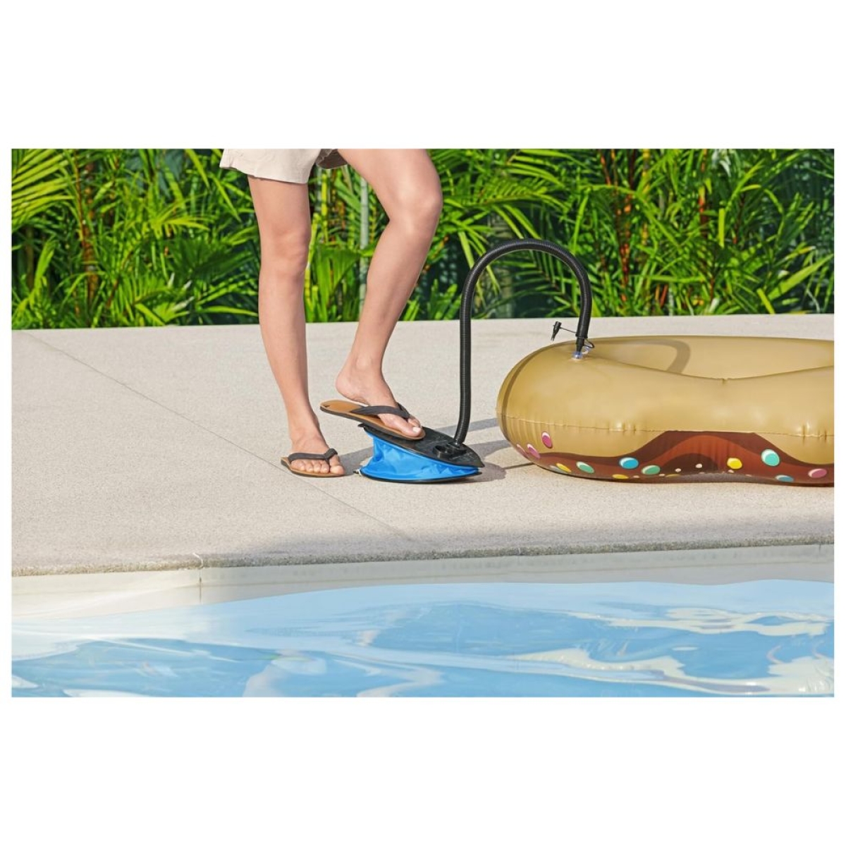 Τρόμπα Ποδιού για Φουσκωτά Bestway Air Step 1400ml 62004 28x19εκ.