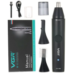 Επαναφορτιζόμενο Trimmer Αυτιών και Μύτης VGR V-613 - Μαύρο