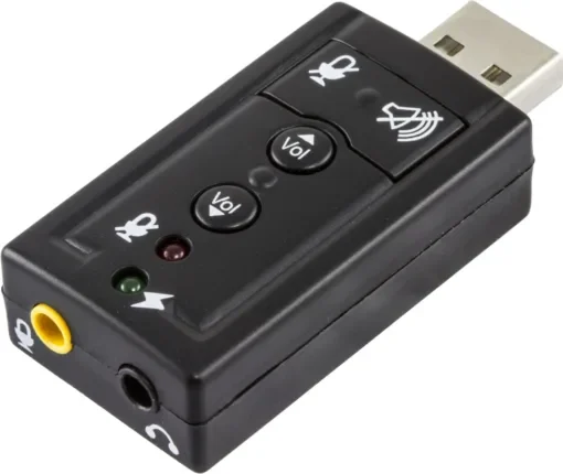 Deltaco Εξωτερική USB Κάρτα Ήχου 7.1