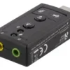2x3.5mm με Πλήκτρα Έντασης/Σίγασης/Μικροφώνου Μαύρη UAC-03