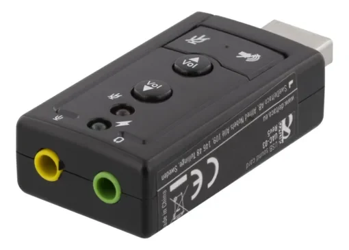 2x3.5mm με Πλήκτρα Έντασης/Σίγασης/Μικροφώνου Μαύρη UAC-03