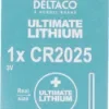 DELTACO Ultimate Μπαταρία Λιθίου 3V CR2025 button cell 1 τεμάχιο Οικολογική FSC Συσκευασία ULT-CR2025-1P
