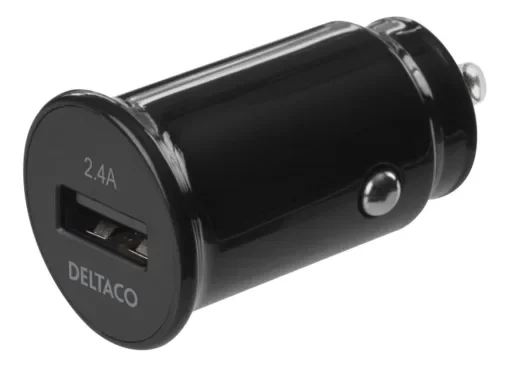 Deltaco Φορτιστής Αυτοκινήτου 12/24V 1x USB-A 2