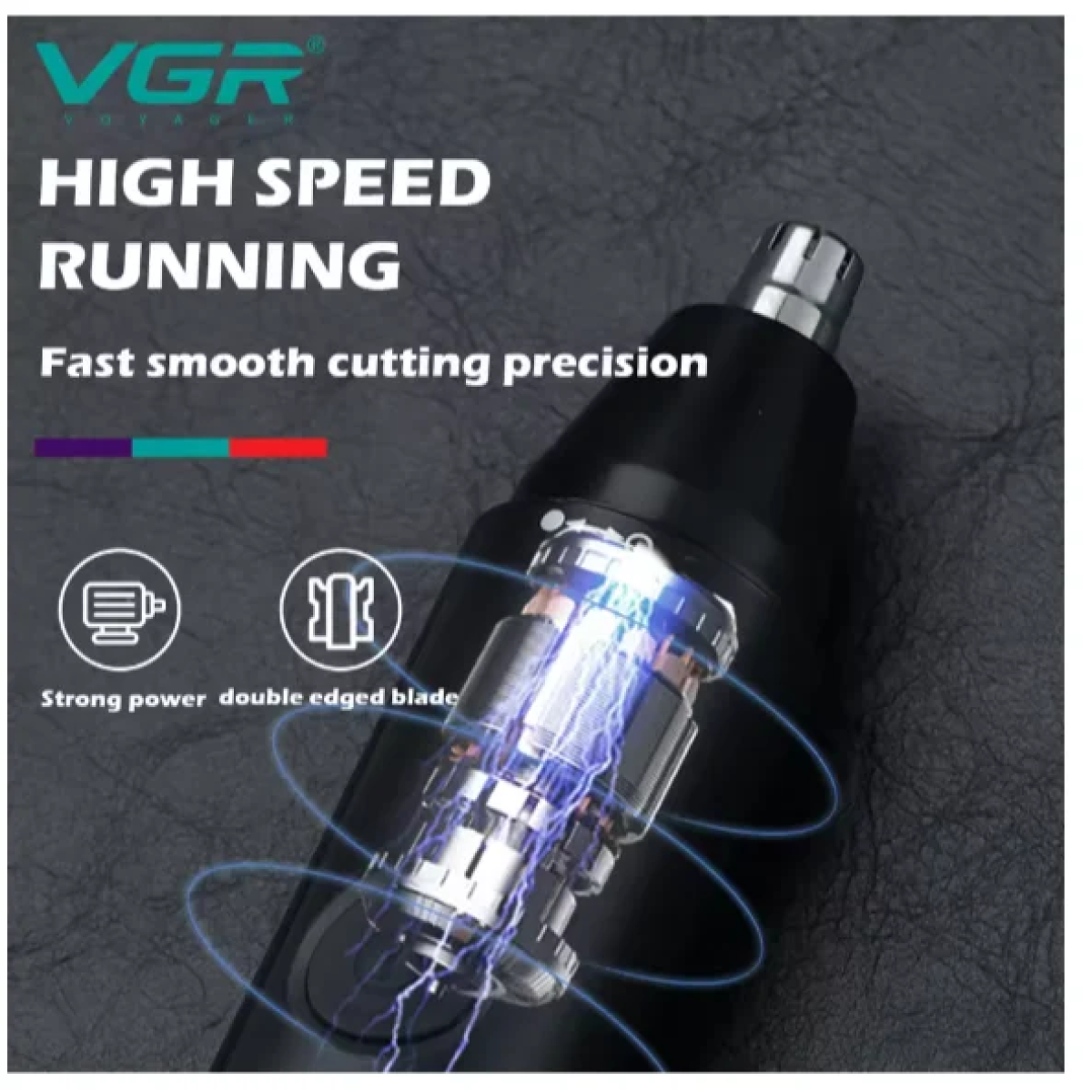 Επαναφορτιζόμενο Trimmer Αυτιών και Μύτης VGR V-613 - Μαύρο - Image 8