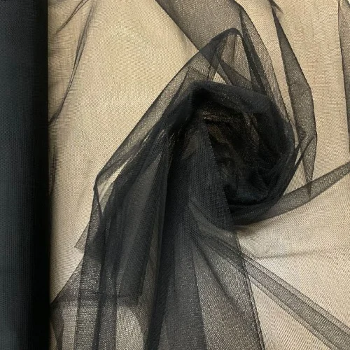 Ύφασμα Τούλι για Διακόσμηση σε Ρολό 48cm x 4.5m 85676 Μαύρο