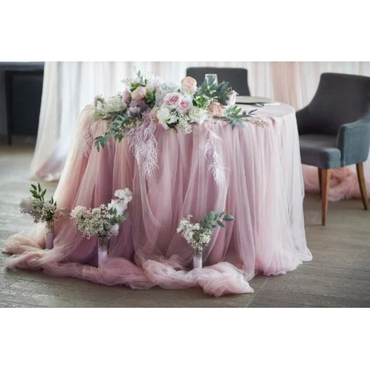 Ύφασμα Τούλι για Διακόσμηση σε Ρολό 48cm x 4.5m 85673 Ροζ