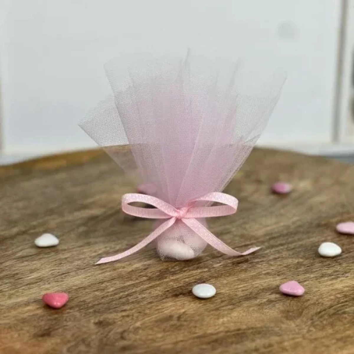 Ύφασμα Τούλι για Διακόσμηση σε Ρολό 48cm x 4.5m 85673 Ροζ