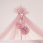 Ύφασμα Τούλι για Διακόσμηση σε Ρολό 48cm x 4.5m 85673 Ροζ