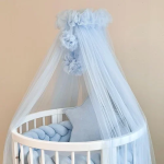 Ύφασμα Τούλι για Διακόσμηση σε Ρολό 28cm x 4.5m 85681 Γαλάζιο