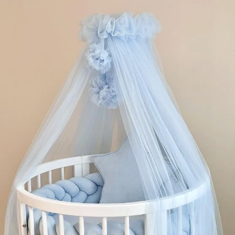 Ύφασμα Τούλι για Διακόσμηση σε Ρολό 48cm x 4.5m 85674 Γαλάζιο