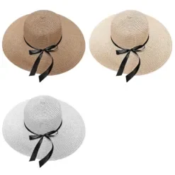 Καπέλο Ψαθόχαρτο με Φιόγκο Γυναικείο φ42cm Φ42cm SummerTiempo 622419