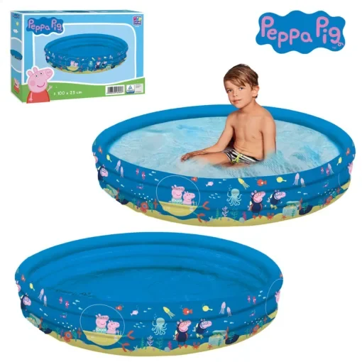 Πισίνα Φουσκωτή Peppa φ100cm Φ100x23cm Peppa 16260