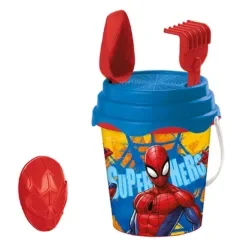 Κουβαδάκι με Αξεσουάρ Spiderman σετ 5 τεμ Φ17cm Mondo 18602