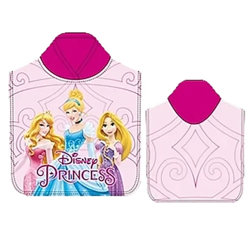 Πετσέτα Θαλάσσης Πόντσο Μικροίνες Princess 100x50cm Disney PRI24-3724