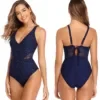 Μαγιό Ολόσωμο Γυναικείο Μπλε  SummerTiempo 623068