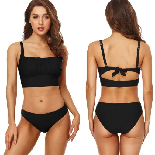 Μαγιό Μπικίνι Surf top Μαύρο  SummerTiempo 623070