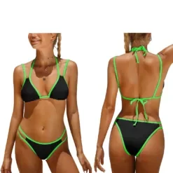 Μαγιό Μπικίνι Τριγωνάκι Δίχρωμο  SummerTiempo 623072