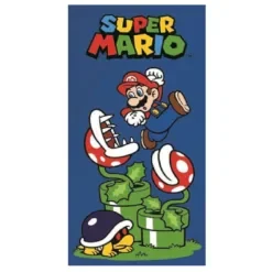 Πετσέτα Θαλάσσης  Μικροίνες Super Mario 140x70cm Super Mario MAR36-5167
