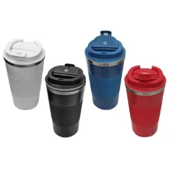 Ποτήρι Θερμός με Αντιολισθητική Λαβή 17x9cm  500ml Homie 1002175