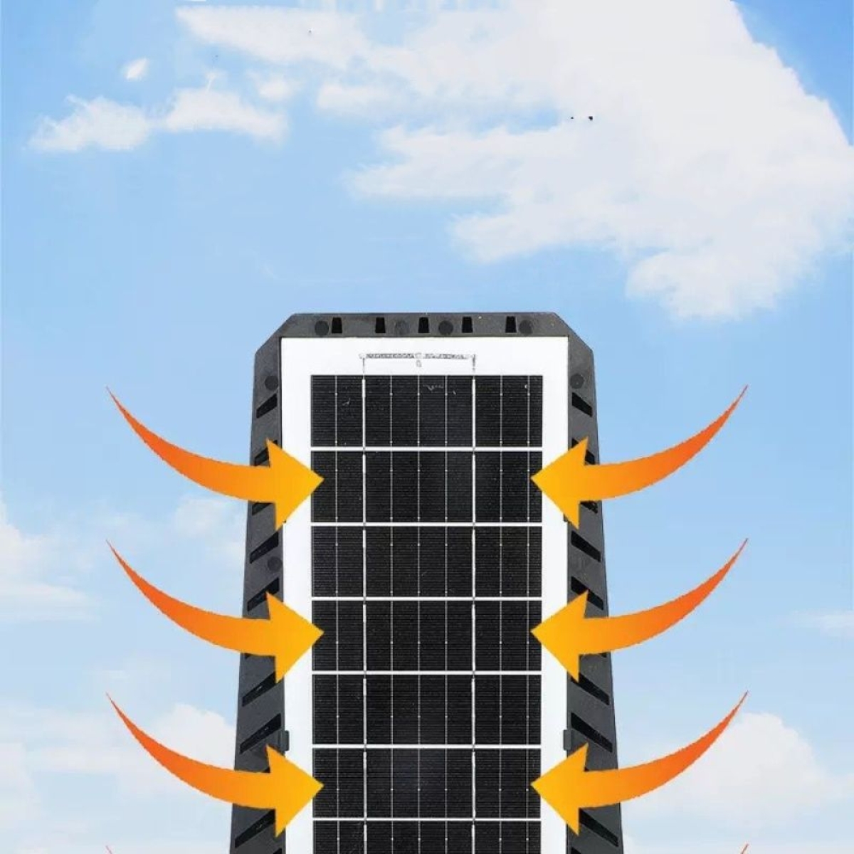 Αδιάβροχος Ηλιακός Προβολέας 12 COB 216 LED 400W με Τηλεχειριστήριο AB-TY240