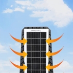 Αδιάβροχος Ηλιακός Προβολέας 12 COB 216 LED 400W με Τηλεχειριστήριο AB-TY240