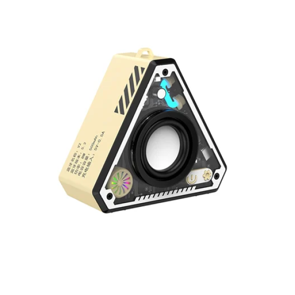 Μίνι φορητό ασύρματο ηχείο Bluetooth V2 - μπεζ
