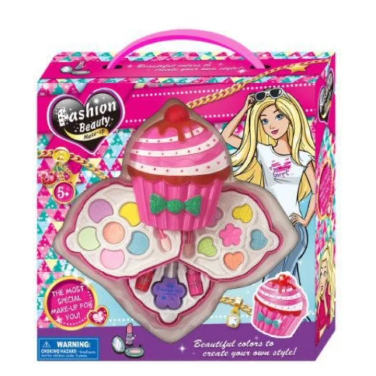 Σετ Παιδικών Καλλυντικών 3 Επιπέδων Cupcake V82887A6