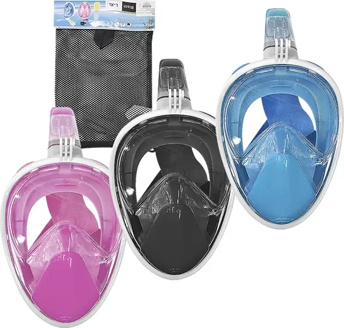 Μασκα Full Face Με Αναπνευστηρα Small Summertiempo 622266 - Ροζ