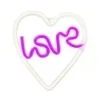 Neolia Διακοσμητικό Φωτιστικό Neon LED Light LOVE HEART Μωβ Λευκό NNE02