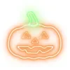 Neolia Διακοσμητικό Φωτιστικό Neon PLEXI LED PUMPKIN WITH STEM Πορτοκαλί Πράσινο NNE13
