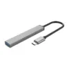 Orico USB-C Hub Docking Station 1x USB-A 3.0 + 3x USB-A 2.0 Γκρι AH-13