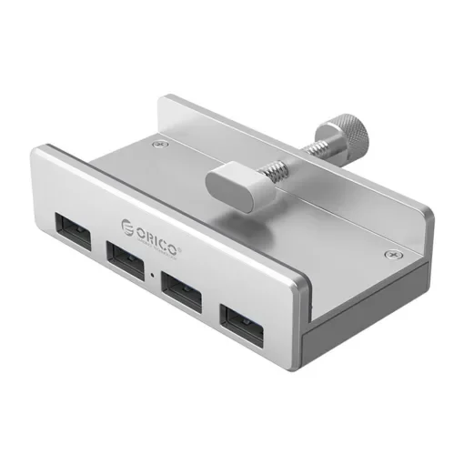 Orico USB 3.0 Hub με Θύρες 4xUSB-A Ασημί MH4PU