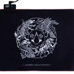 L33T Assassin's Creed Valhalla RGB Mousepad 355x255x3mm Μαύρο 1830145