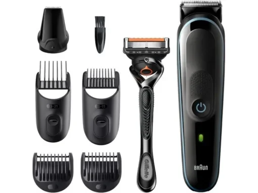 Braun Multi Grooming Kit 7 in 1 Σετ Επαναφορτιζόμενης Κουρευτικής Μηχανής Μπλε MGK5345