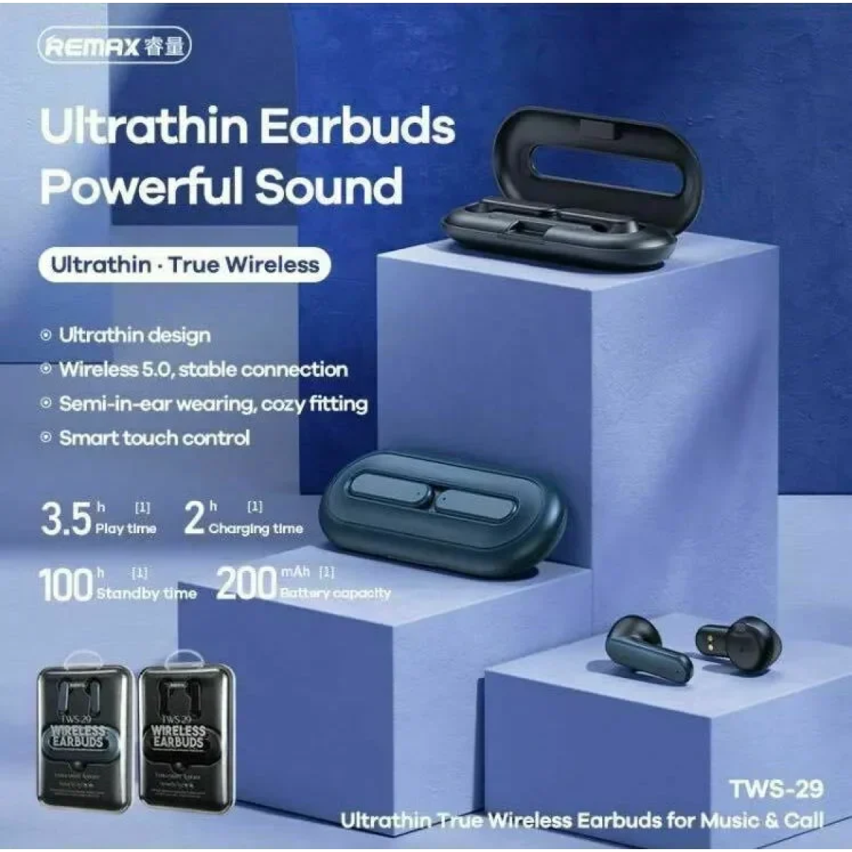 Remax TWS-29 Earbud Bluetooth Handsfree - Image 2
