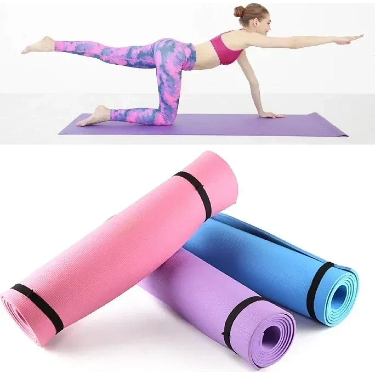 Stretching Cat Eva Yoga Mat Eco-Friendly Στρώμα Γυμναστικής Ιδανικό για Yoga & Pilates  4mm 61x1,83cm - Image 2