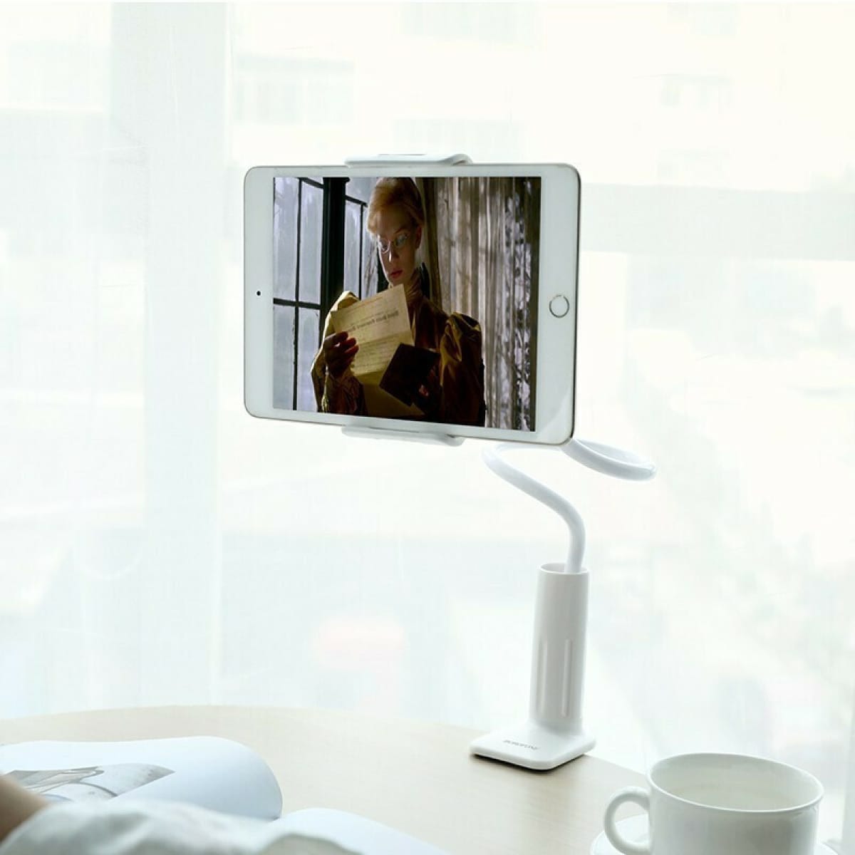 Borofone BH24 Βάση Tablet με Βραχίονα έως 10.6" – Λευκή