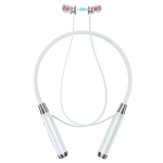 Hoco ES62 Neckband Wireless Earphones με Μικρόφωνο & Διπλή Λειτουργία Αναπαραγωγής - Λευκό