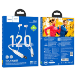 Hoco ES62 Neckband Wireless Earphones με Μικρόφωνο & Διπλή Λειτουργία Αναπαραγωγής - Λευκό