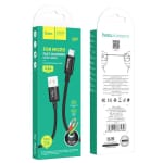 Hoco X89 Braided Καλώδιο USB-A σε microUSB – 2.4A, 1m – Μαύρο
