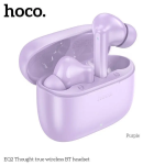 Hoco EQ2 Thought TWS In-ear Bluetooth Handsfree Ακουστικά με Θήκη Φόρτισης – Μώβ