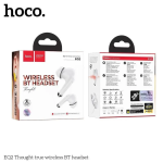 Hoco EQ2 Thought TWS In-ear Bluetooth Handsfree Ακουστικά με Θήκη Φόρτισης – Λευκά
