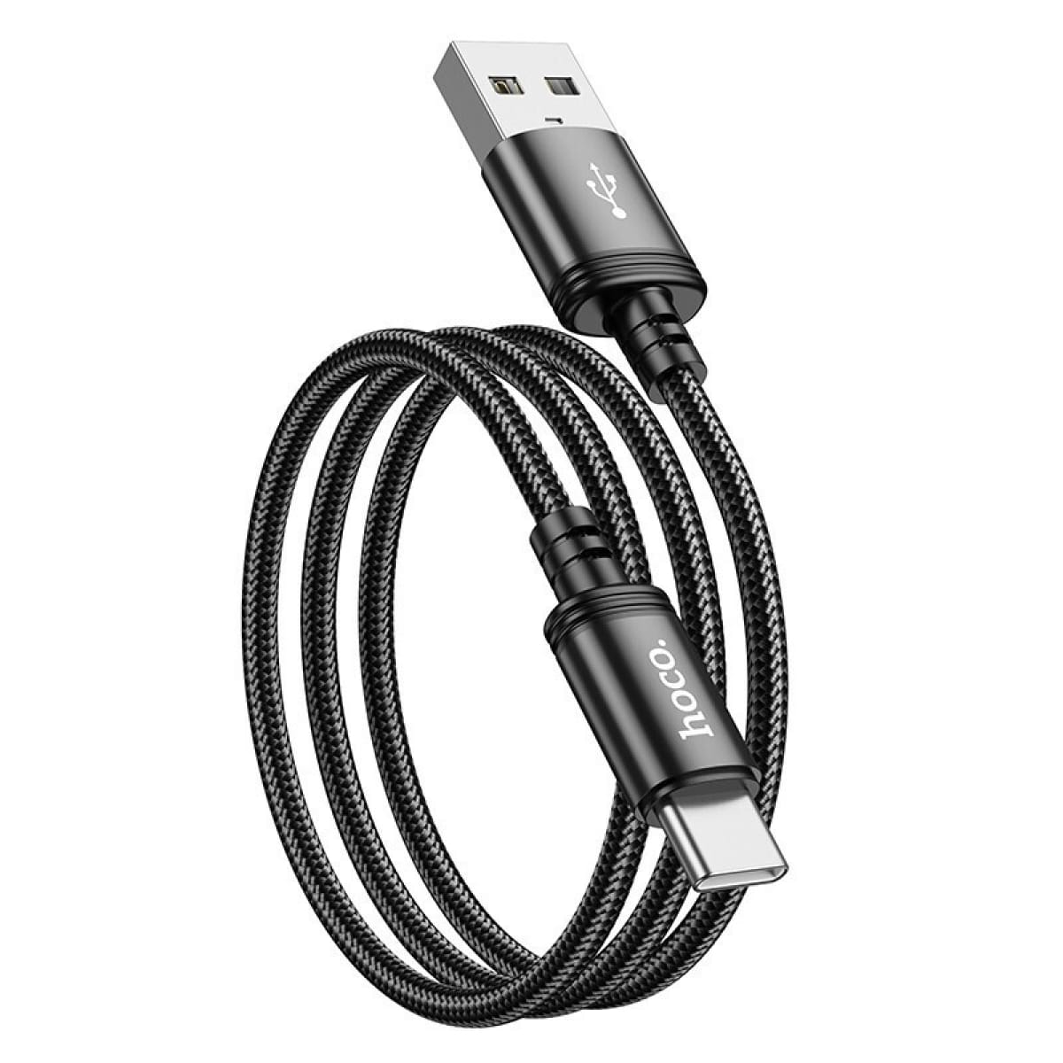 Hoco X89 Braided Καλώδιο USB-A σε USB-C – 60W, 3A, 1m – Μαύρο
