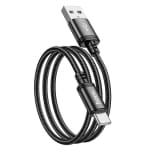 Hoco X89 Braided Καλώδιο USB-A σε USB-C – 60W, 3A, 1m – Μαύρο