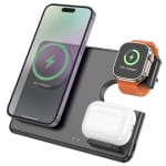 Hoco CQ1 Magsafe Φορτιστής 3 σε 1 – Μαύρος