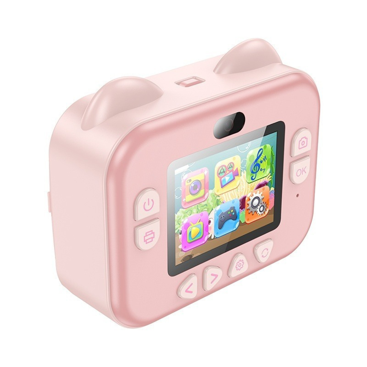 Hoco DV204 Compact Παιδική Φωτογραφική Μηχανή 48MP με Εκτυπωτή – Ρόζ