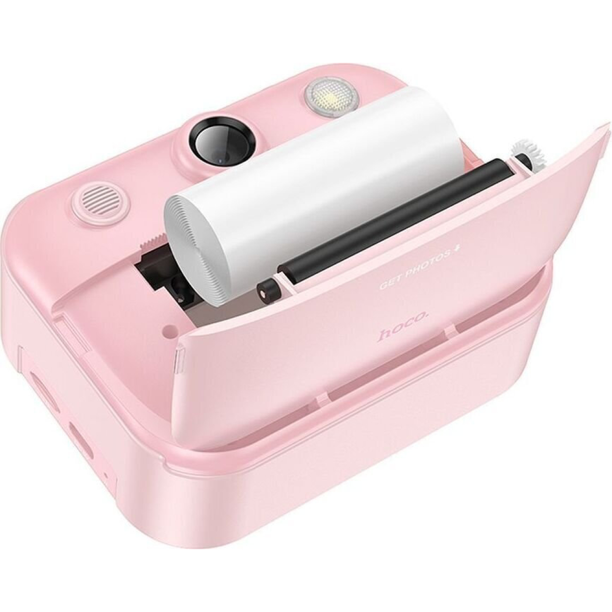 Hoco DV204 Compact Παιδική Φωτογραφική Μηχανή 48MP με Εκτυπωτή – Ρόζ